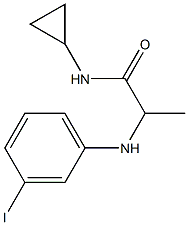 N-cyclopropyl-2-[(3-iodophenyl)amino]propanamide Structure