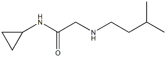 N-cyclopropyl-2-[(3-methylbutyl)amino]acetamide Structure