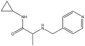 N-cyclopropyl-2-[(pyridin-4-ylmethyl)amino]propanamide Structure