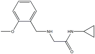 N-cyclopropyl-2-{[(2-methoxyphenyl)methyl]amino}acetamide Structure