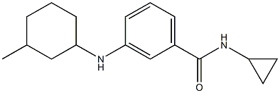 N-cyclopropyl-3-[(3-methylcyclohexyl)amino]benzamide Structure