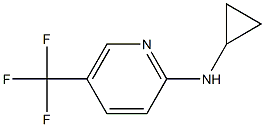 N-cyclopropyl-5-(trifluoromethyl)pyridin-2-amine Struktur