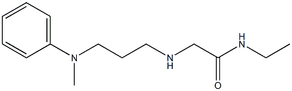 N-ethyl-2-({3-[methyl(phenyl)amino]propyl}amino)acetamide Structure