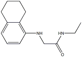N-ethyl-2-(5,6,7,8-tetrahydronaphthalen-1-ylamino)acetamide Struktur