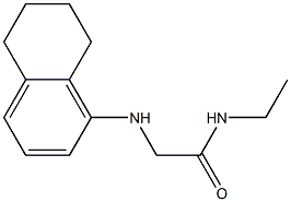 N-ethyl-2-(5,6,7,8-tetrahydronaphthalen-1-ylamino)acetamide,,结构式