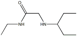 N-ethyl-2-(pentan-3-ylamino)acetamide Struktur