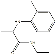 N-ethyl-2-[(2-methylphenyl)amino]propanamide,,结构式