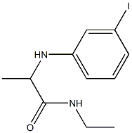 N-ethyl-2-[(3-iodophenyl)amino]propanamide Struktur