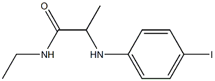 N-ethyl-2-[(4-iodophenyl)amino]propanamide 化学構造式