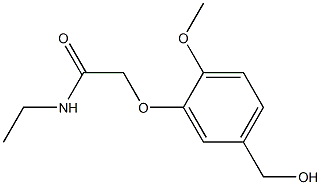 N-ethyl-2-[5-(hydroxymethyl)-2-methoxyphenoxy]acetamide Structure