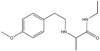 N-ethyl-2-{[2-(4-methoxyphenyl)ethyl]amino}propanamide 结构式