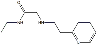 N-ethyl-2-{[2-(pyridin-2-yl)ethyl]amino}acetamide 结构式