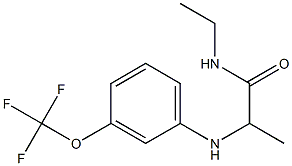 N-ethyl-2-{[3-(trifluoromethoxy)phenyl]amino}propanamide Struktur