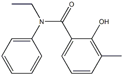 N-ethyl-2-hydroxy-3-methyl-N-phenylbenzamide Struktur