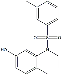 N-ethyl-N-(5-hydroxy-2-methylphenyl)-3-methylbenzene-1-sulfonamide Struktur