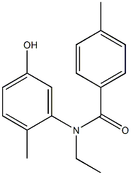 N-ethyl-N-(5-hydroxy-2-methylphenyl)-4-methylbenzamide 结构式