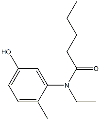 N-ethyl-N-(5-hydroxy-2-methylphenyl)pentanamide Structure