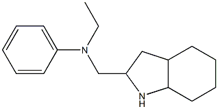 N-ethyl-N-(octahydro-1H-indol-2-ylmethyl)aniline Structure