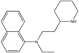 N-ethyl-N-[2-(piperidin-2-yl)ethyl]naphthalen-1-amine Struktur