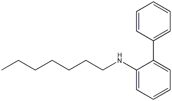 N-heptyl-2-phenylaniline,,结构式