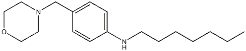 N-heptyl-4-(morpholin-4-ylmethyl)aniline Struktur