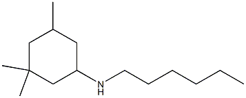 N-hexyl-3,3,5-trimethylcyclohexan-1-amine Structure