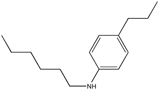 N-hexyl-4-propylaniline Structure