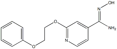 N'-hydroxy-2-(2-phenoxyethoxy)pyridine-4-carboximidamide 化学構造式