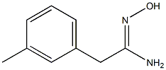 N'-hydroxy-2-(3-methylphenyl)ethanimidamide 化学構造式