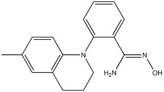 N'-hydroxy-2-(6-methyl-1,2,3,4-tetrahydroquinolin-1-yl)benzene-1-carboximidamide Structure