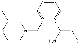 N'-hydroxy-2-[(2-methylmorpholin-4-yl)methyl]benzenecarboximidamide|