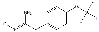 N'-hydroxy-2-[4-(trifluoromethoxy)phenyl]ethanimidamide Structure