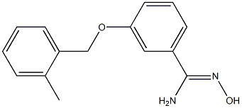 N'-hydroxy-3-[(2-methylbenzyl)oxy]benzenecarboximidamide Structure