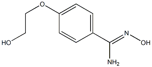 N'-hydroxy-4-(2-hydroxyethoxy)benzene-1-carboximidamide,,结构式
