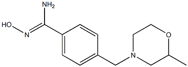 N'-hydroxy-4-[(2-methylmorpholin-4-yl)methyl]benzenecarboximidamide