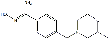  N'-hydroxy-4-[(2-methylmorpholin-4-yl)methyl]benzenecarboximidamide