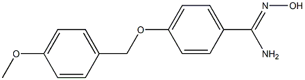 N'-hydroxy-4-[(4-methoxybenzyl)oxy]benzenecarboximidamide Structure