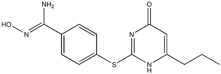 N'-hydroxy-4-[(4-oxo-6-propyl-1,4-dihydropyrimidin-2-yl)sulfanyl]benzene-1-carboximidamide