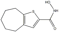 N-hydroxy-4H,5H,6H,7H,8H-cyclohepta[b]thiophene-2-carboxamide Structure