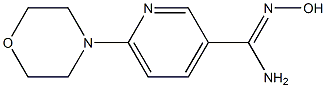 N'-hydroxy-6-morpholin-4-ylpyridine-3-carboximidamide Struktur