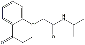 N-isopropyl-2-(2-propionylphenoxy)acetamide Structure