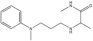 N-methyl-2-({3-[methyl(phenyl)amino]propyl}amino)propanamide,,结构式