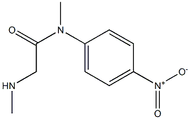 N-methyl-2-(methylamino)-N-(4-nitrophenyl)acetamide 化学構造式