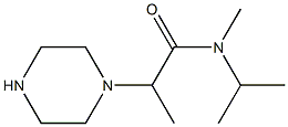 N-methyl-2-(piperazin-1-yl)-N-(propan-2-yl)propanamide Structure