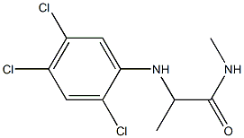 N-methyl-2-[(2,4,5-trichlorophenyl)amino]propanamide Structure