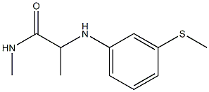 N-methyl-2-{[3-(methylsulfanyl)phenyl]amino}propanamide Structure