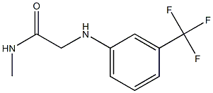 N-methyl-2-{[3-(trifluoromethyl)phenyl]amino}acetamide,,结构式