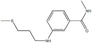 N-methyl-3-{[3-(methylsulfanyl)propyl]amino}benzamide,,结构式