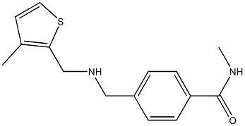 N-methyl-4-({[(3-methylthiophen-2-yl)methyl]amino}methyl)benzamide Structure