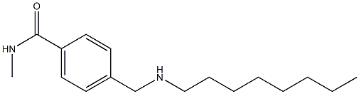 N-methyl-4-[(octylamino)methyl]benzamide Structure